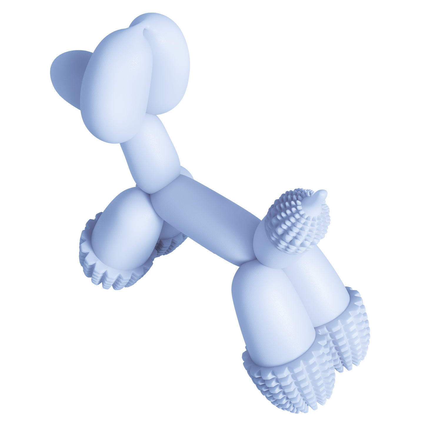 Balloon Dog Chew Toy in Blue
