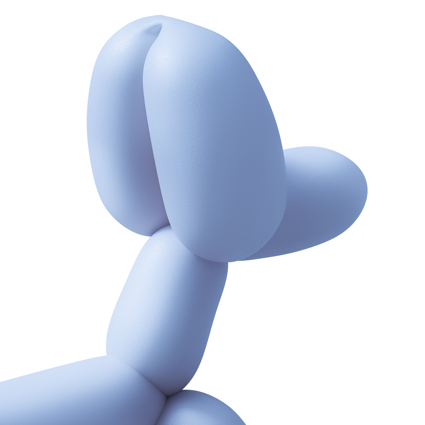 Balloon Dog Chew Toy in Blue