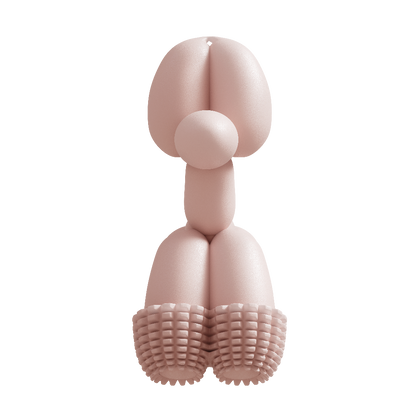 Pink Balloon Dog Toy for Small Dogs