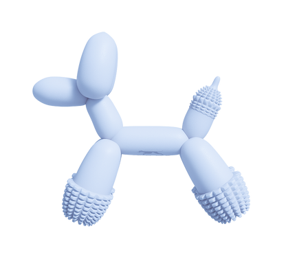 Balloon Dog Chew Toy in Blue