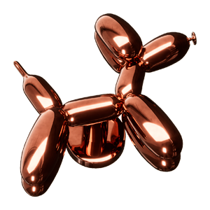 Balloon Beige Dog Collar