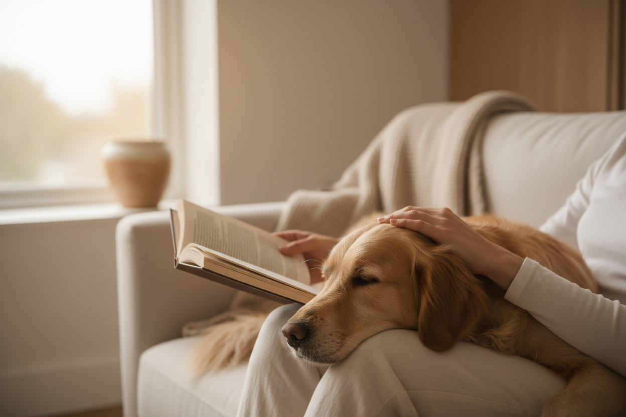 Brand Story - Dog on Lap