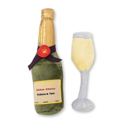 Champawgne Cheers Plush Dog Toy Gift Set