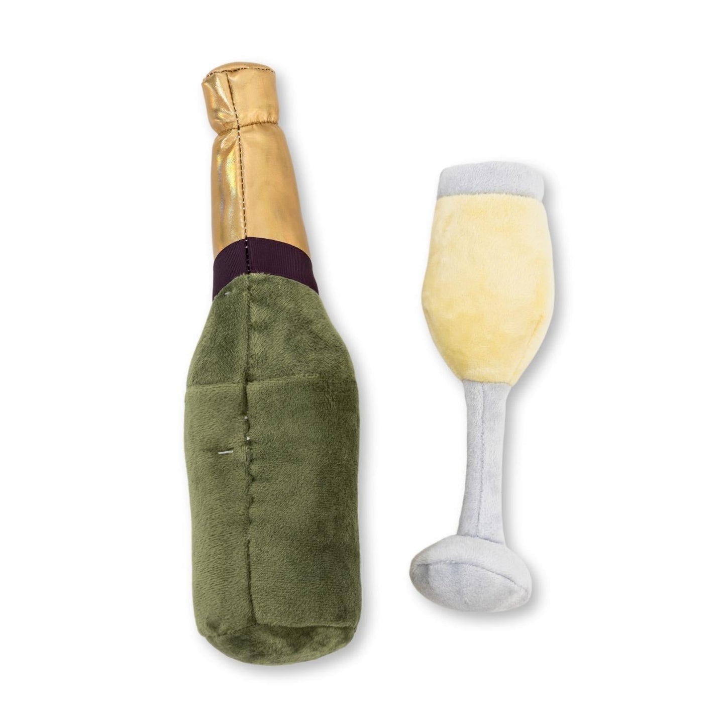 Champawgne Cheers Plush Dog Toy Gift Set