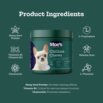 Chillout Chews Calming Supplement for Dogs
