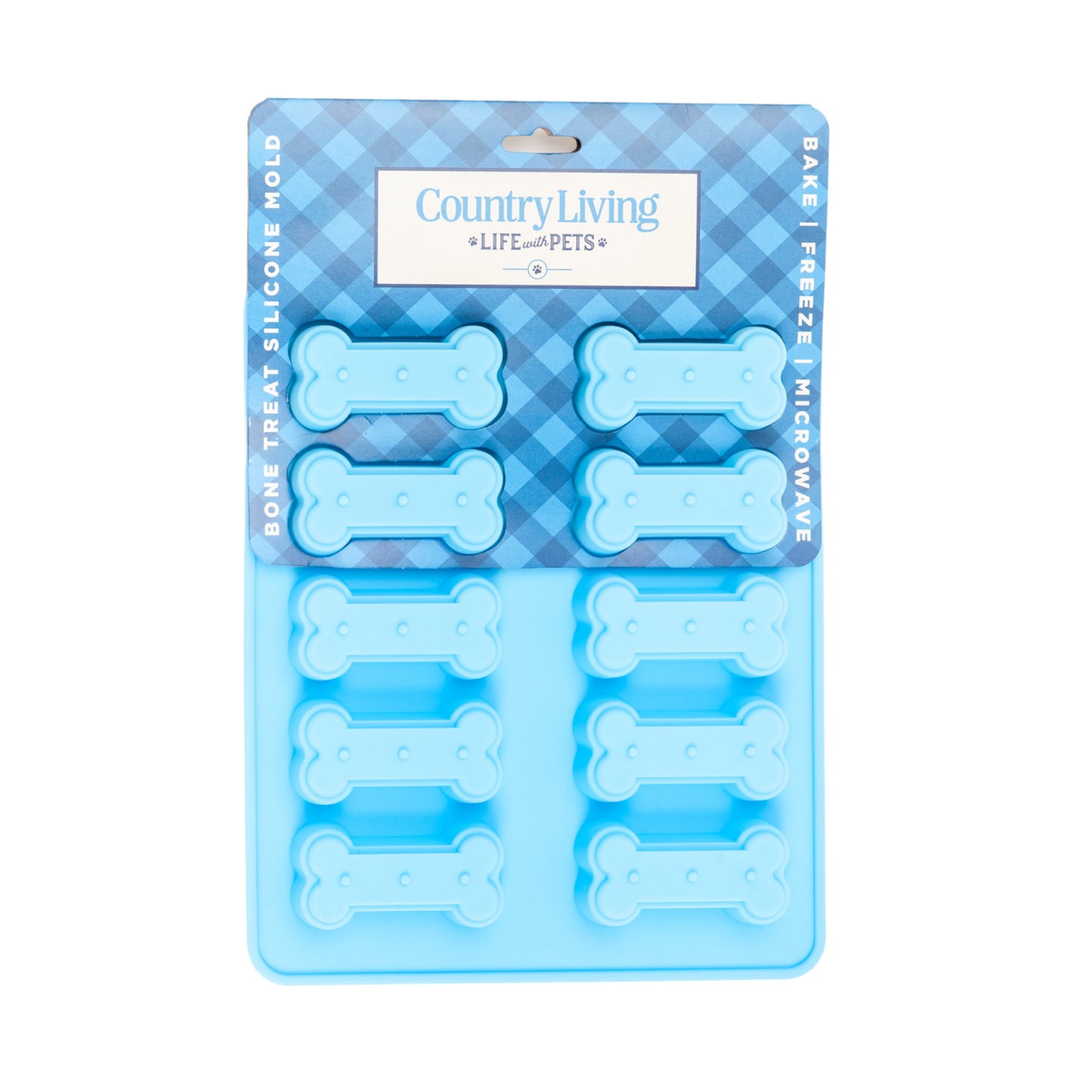 Country Living Bone-Shaped Silicone Dog Treat Baking Tray