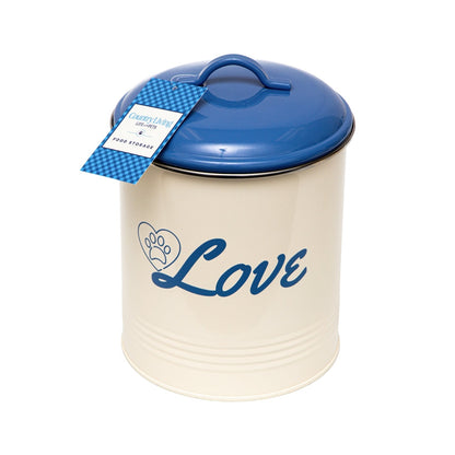 Country Living Set of 3 Pet Treat Canisters French Blue