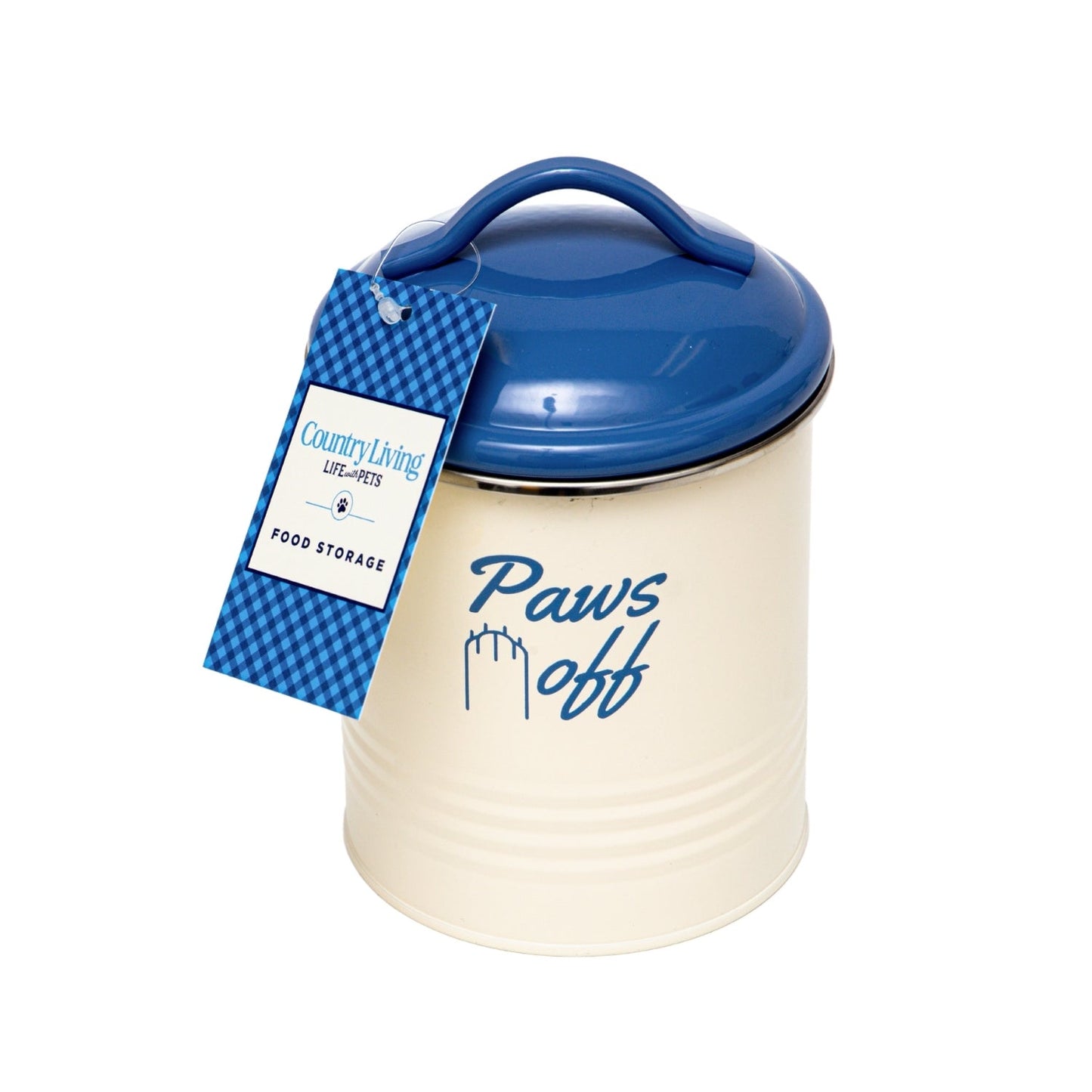 Country Living Set of 3 Pet Treat Canisters French Blue