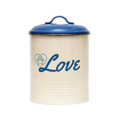 Country Living Set of 3 Pet Treat Canisters French Blue