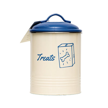 Country Living Set of 3 Pet Treat Canisters French Blue