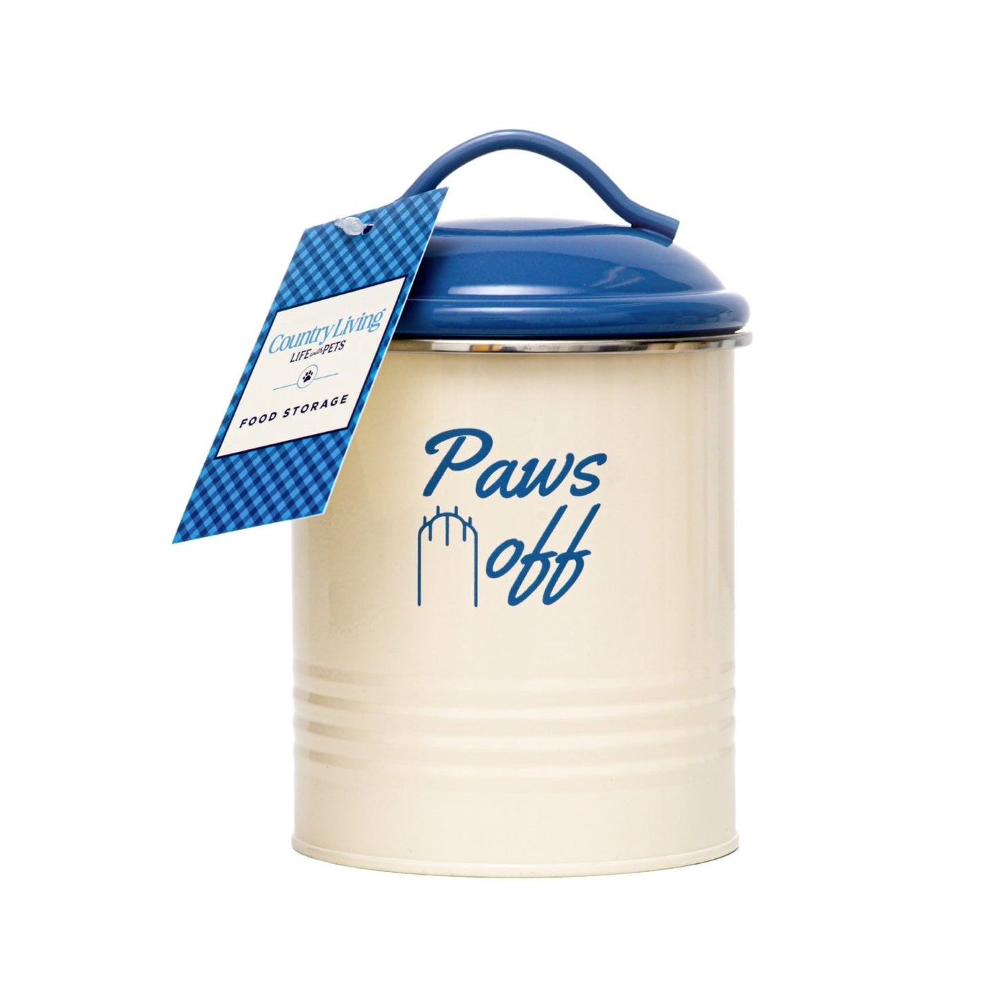 Country Living Set of 3 Pet Treat Canisters French Blue