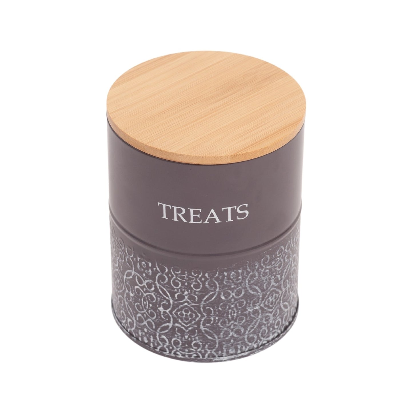 Country Living Treat Trove Dog Treat Canisters Volcanic Gray