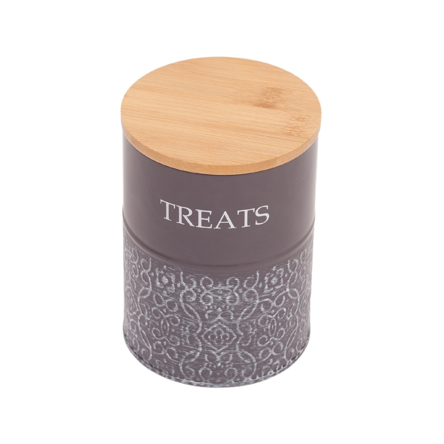 Country Living Treat Trove Dog Treat Canisters Volcanic Gray
