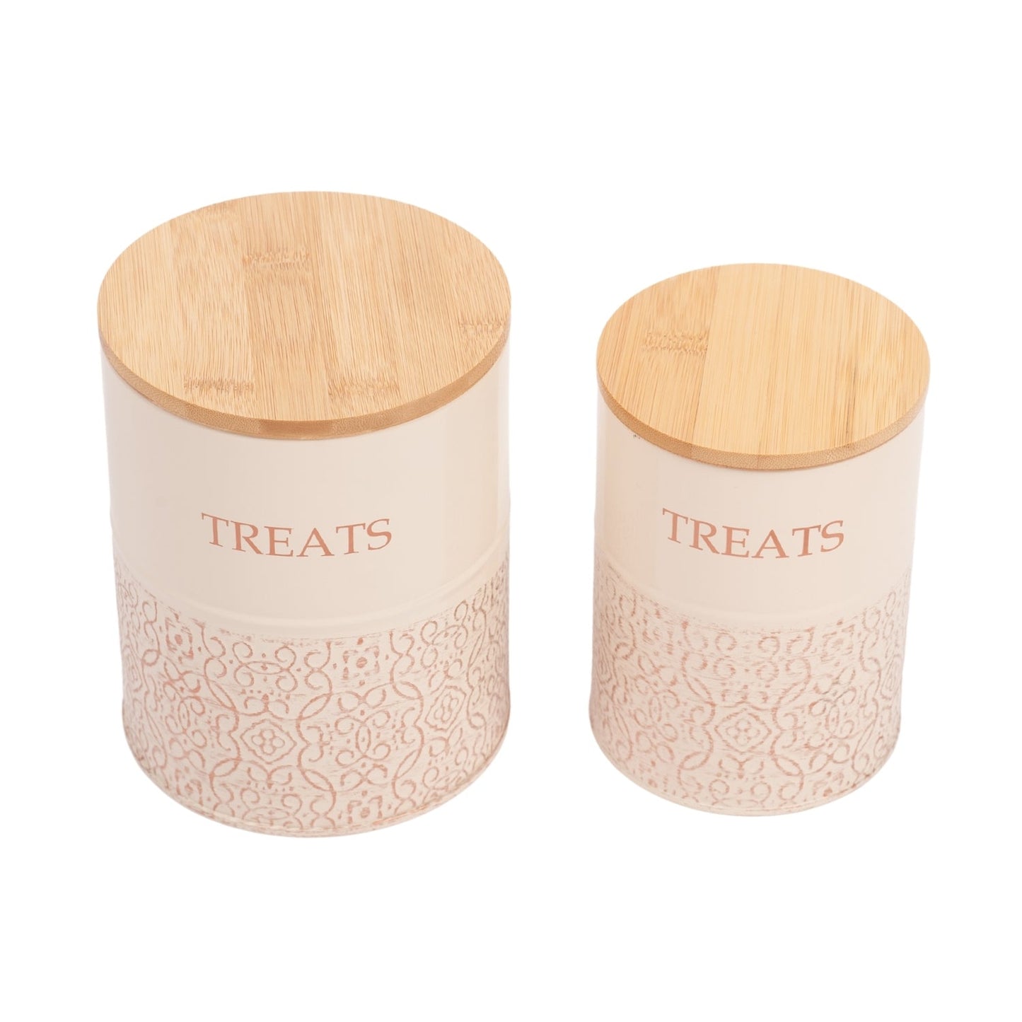 Country Living Treat Trove Dog Treat Canisters White Swan