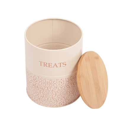Country Living Treat Trove Dog Treat Canisters White Swan
