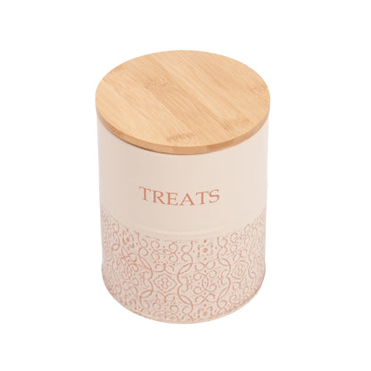 Country Living Treat Trove Dog Treat Canisters White Swan