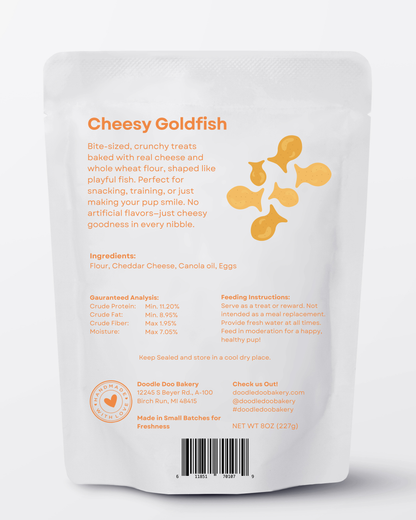 Cheesy Goldfish Dog Treats