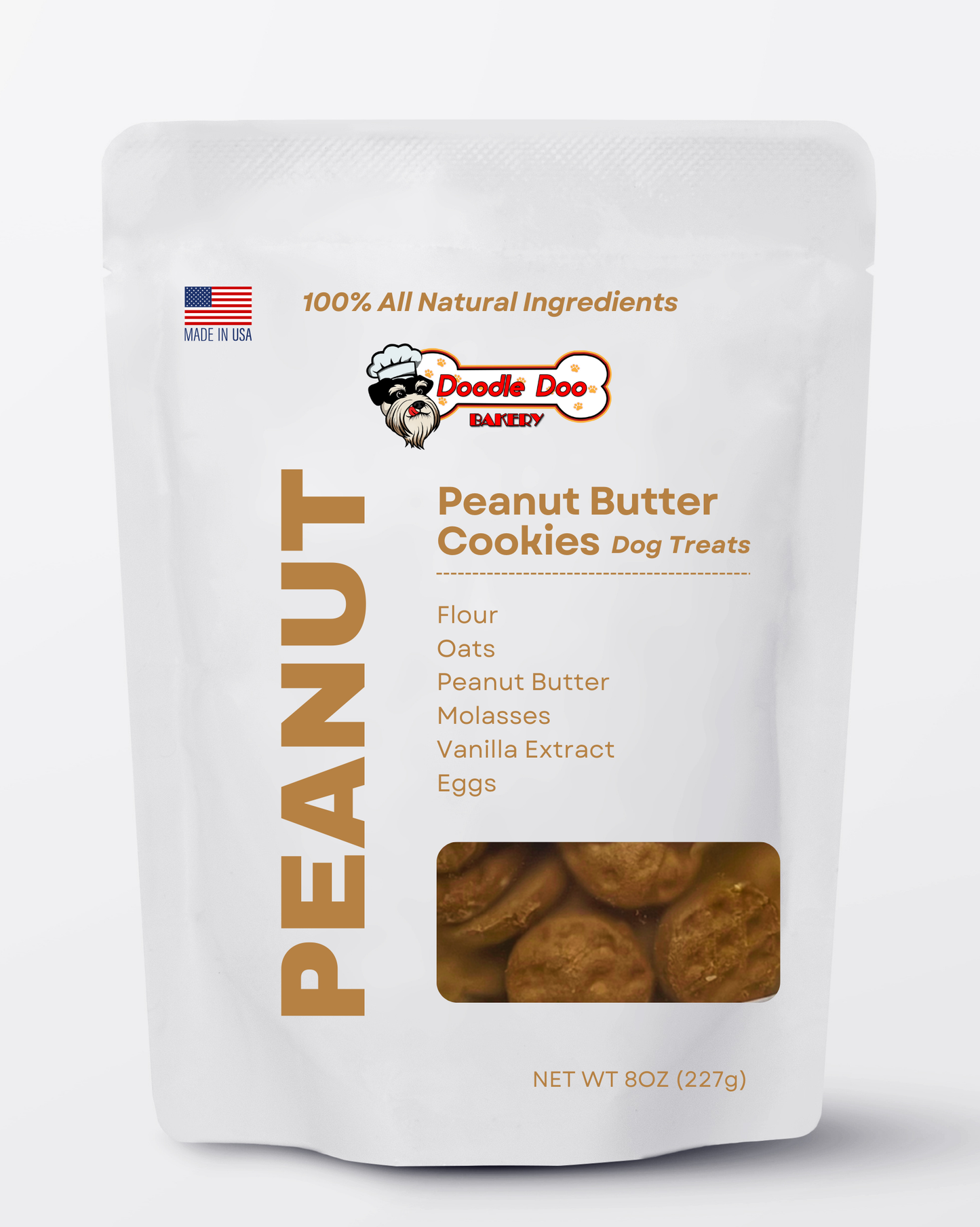 Peanut Butter Cookie Dog Treats