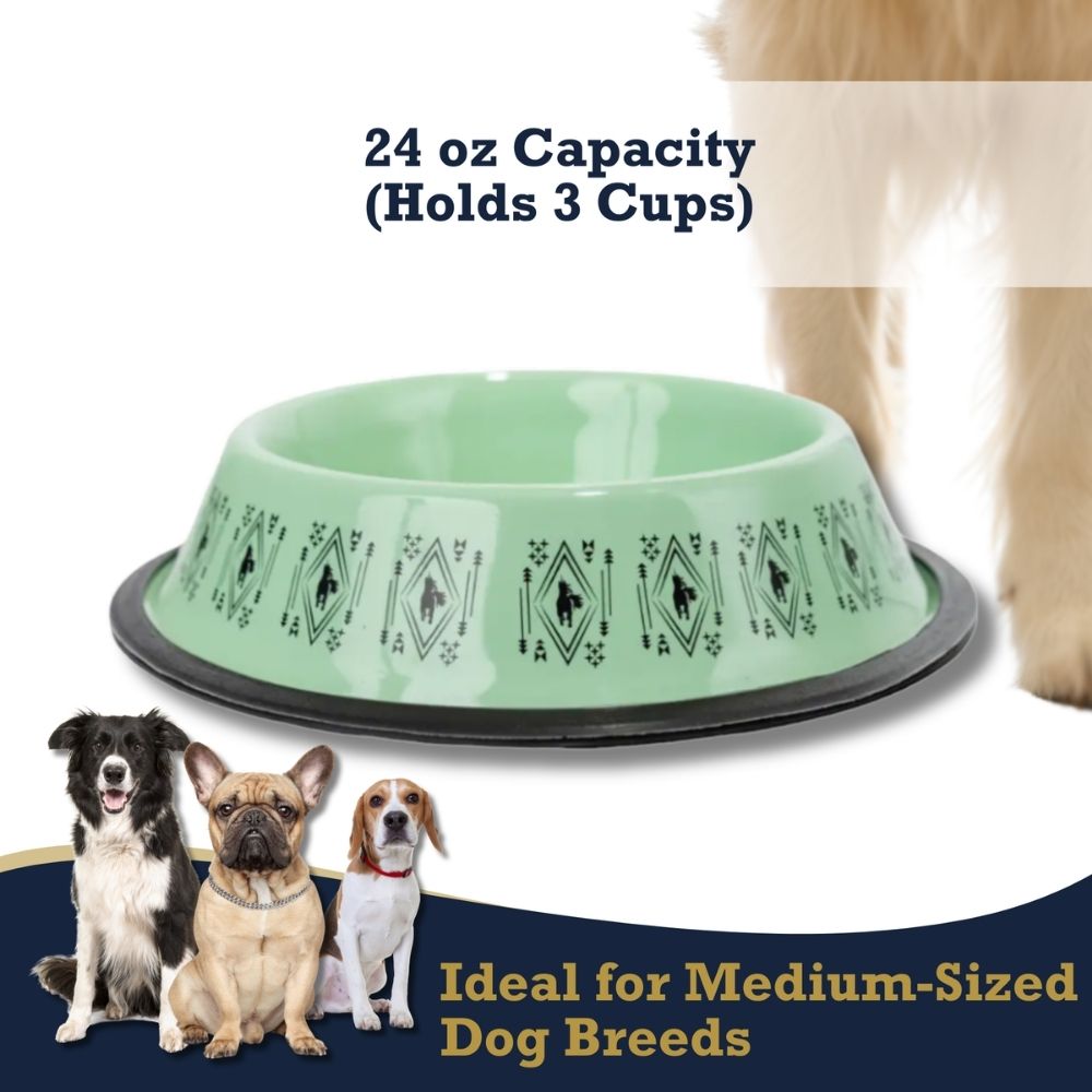 Boho Unicorn Stainless Steel Dog Bowl 24oz