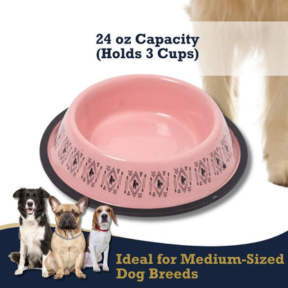 Boho Unicorn Stainless Steel Dog Bowl 24oz