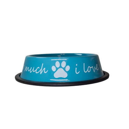 I Love You So Much Stainless Steel Dog Bowl 24oz