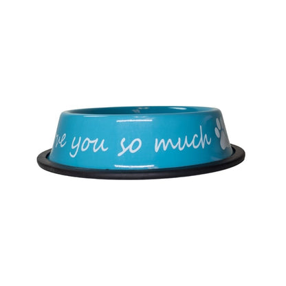 I Love You So Much Stainless Steel Dog Bowl 24oz