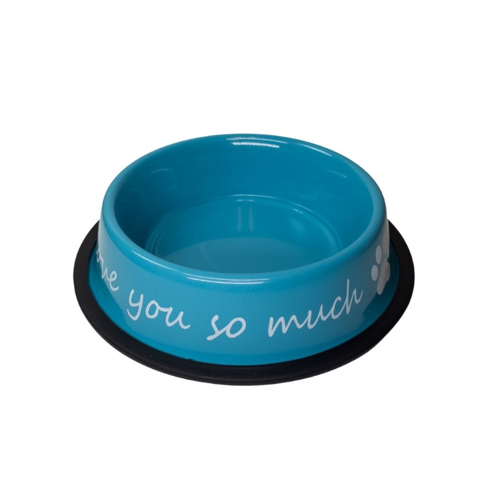 I Love You So Much Stainless Steel Dog Bowl 24oz