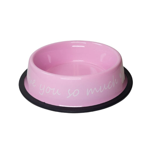 I Love You So Much Stainless Steel Dog Bowl 24oz
