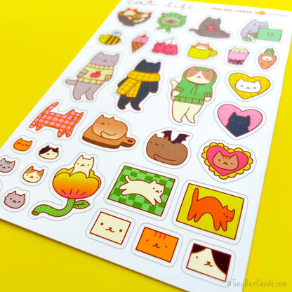 Cat Life Sticker Sheet