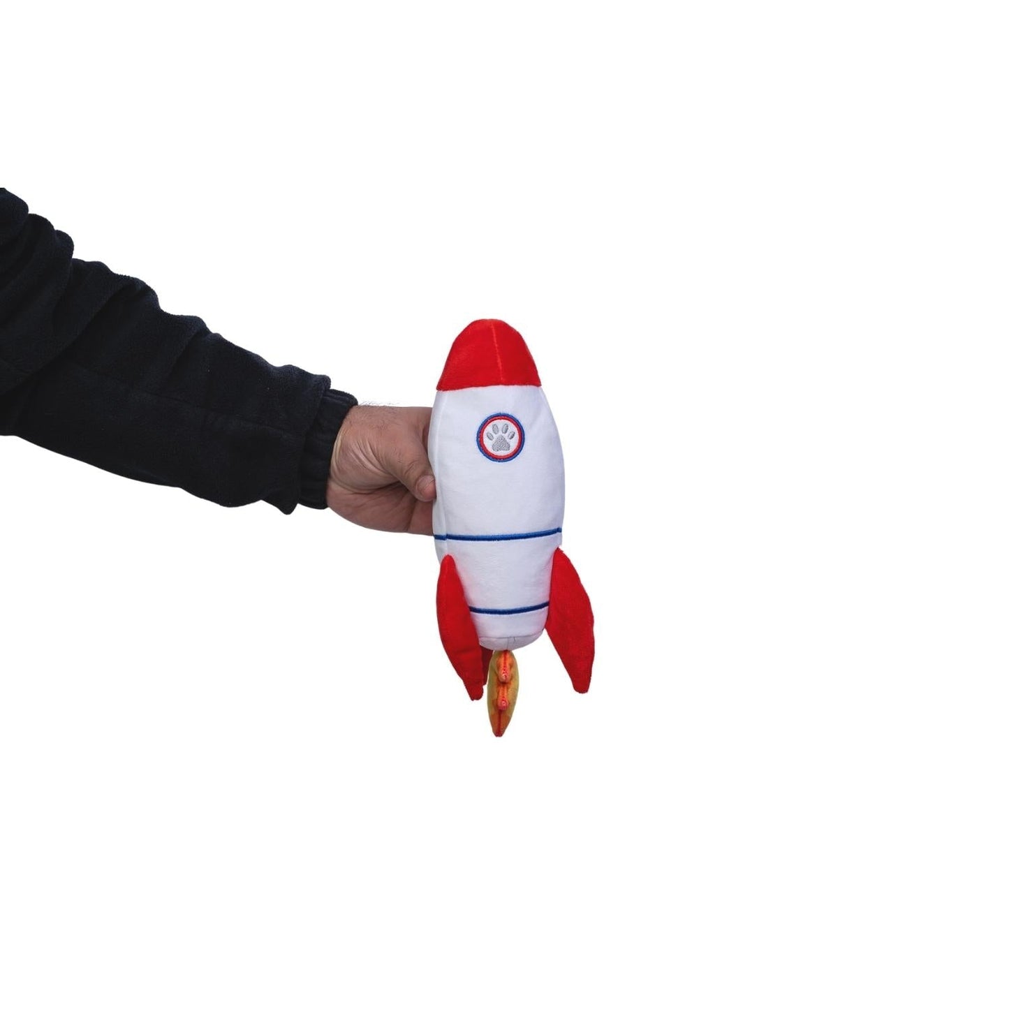 Space Alien and Rocket Plush Dog Toy