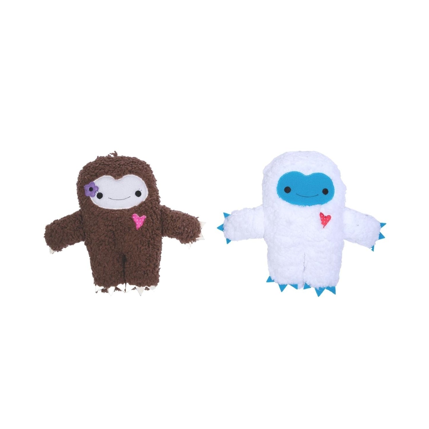 Yeti and Snowman Plush Dog Toy Gift Set